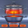 Aux 34CM Multi-functional Electric Steamer and Wok