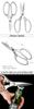SK5 aluminum alloy handle scissors kitchen household scissors multi-functional stainless steel strong chicken bone barbecue scissors