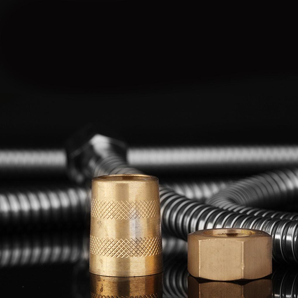 Flexible Shower Hose Stainless Steel Water Pipe Bathroom Soft Tube Accessories 2.5m