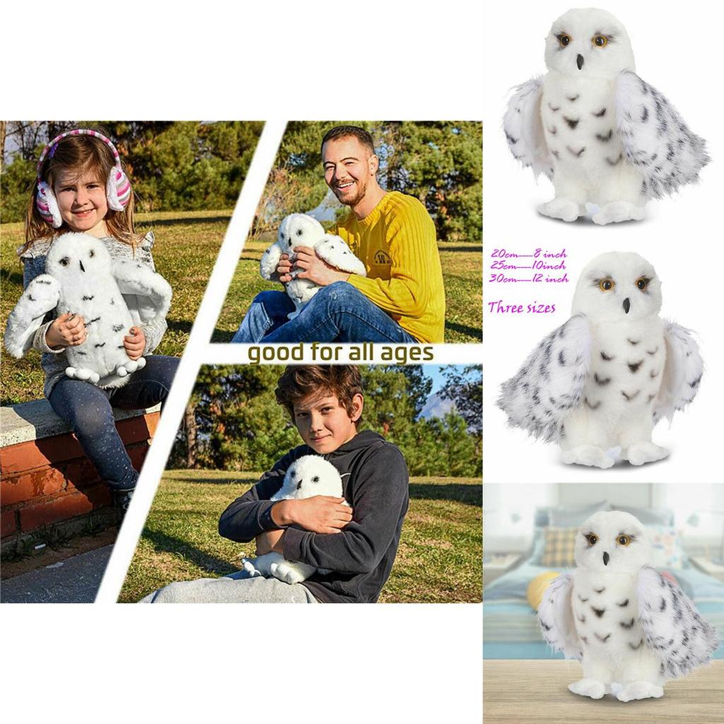 Adorabile Gufo delle Nevi Mago Peluche Morbido Bambola Imbottita Per Bambini Regalo di Natale