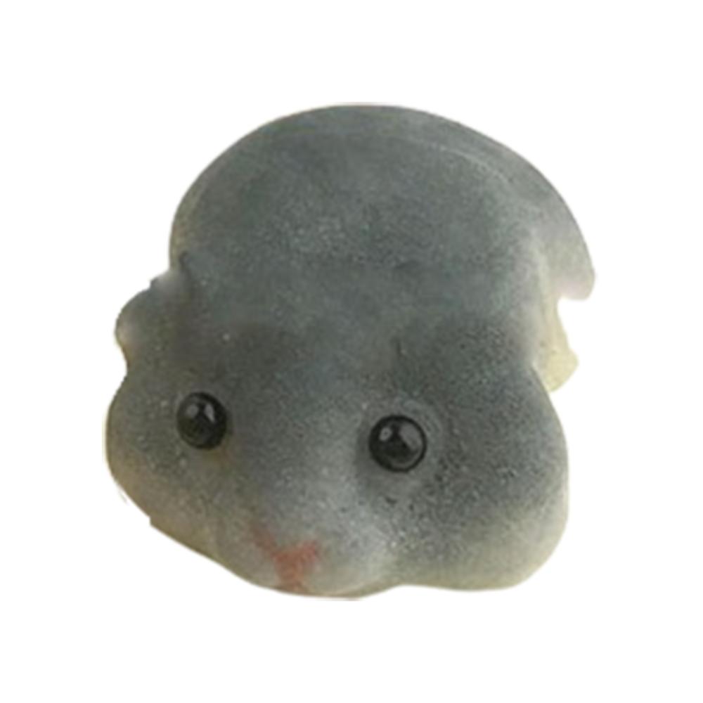 

Игрушки-антистресс в виде хомяка с медленным восстановлением, мультяшный хомяк, фиджет-игрушка, мини-украшения серый