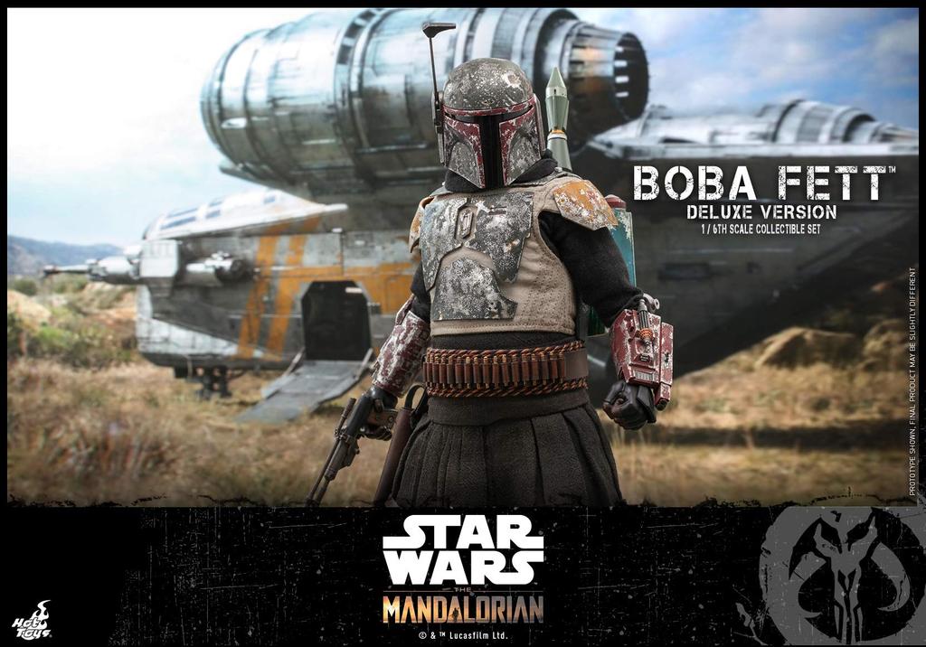 TV Masterpiece The Mandalorian Boba Fett Set Scale Green (Deluxe Edition) 2-Piece 1/6 Figure,
