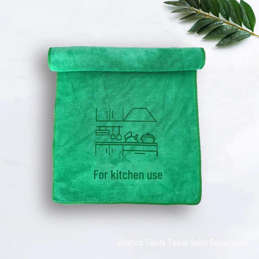 Thick Absorbent Household Cleaning Towel - Lint-Free Kitchen Rag for Sanitation and Organization