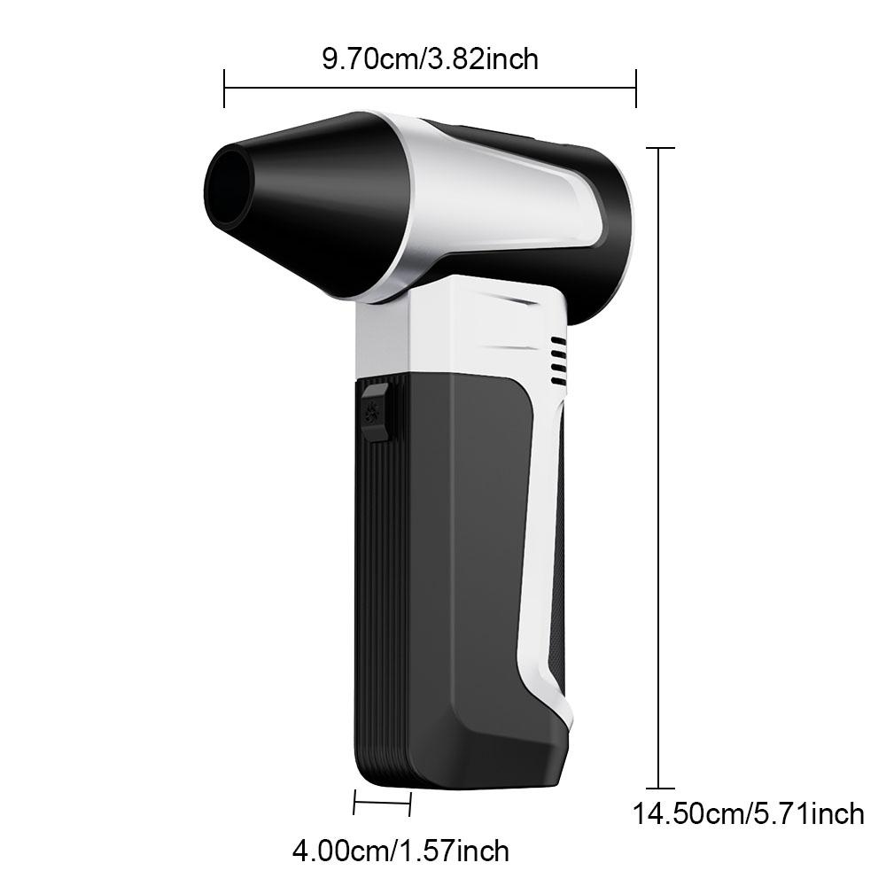 Turbo Jet Fan Blowing Snow Portable Type-C Charging Electric Air Duster TF01 130000RPM 3 Gear Adjustable Cleaning Blower Tool Car Fan