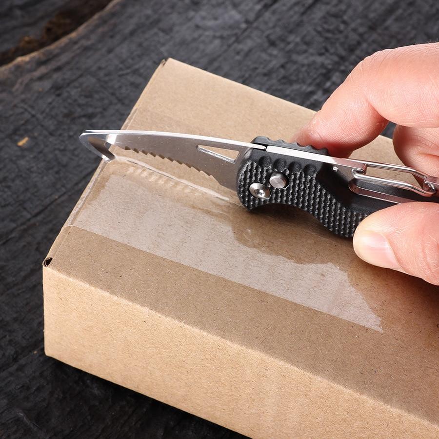 Portable Open Box Tool Quick Open Multi-purpose Outdoor Portable Carry On Survival Folding Knife Car Emergency Rescue EDC Tool