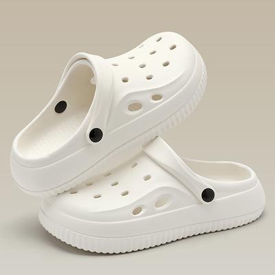 Clogs Sandals Men Women Couples Garden Shoes Summer Outdoor Slides Black White Outside Beach Shoes