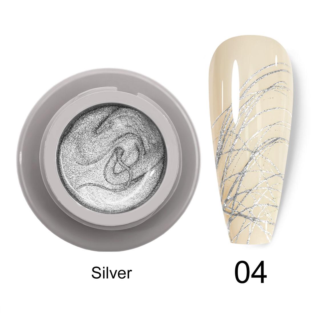 

Venalisa Spider Gel Soak Off UV&LED Gel Line Painting Gel Lacquer Emboss Gel Polish 12 цветов белый