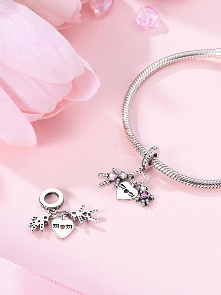 Charm Plata Love Bow ChildrenS Shoes Bead Charms Copper Plated Fits Copper Genuine Bracelets For Jewellery Crafting DoItYourself Charms