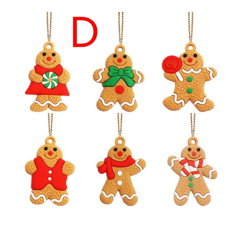 Windbell Bird Angel Snow Pendant Gingerbread Man Christmas Tree Pendant