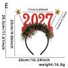 Festive Plastic Glasses Party Headband 2027 New Year Christmas Decor Hair Accessory for Kids Holiday Party Gift