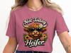 Not Today Heifer T-Shirt, Sassy Highland Cow, Sunglasses Floral Tee