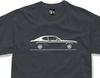 T-skjorte designet for Classic Ford Capri Mk1-fans tilgjengelig T-skjorte