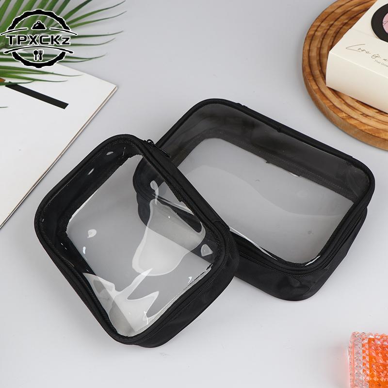 Women Clear PVC Makeup Bag Waterproof Toiletry Bag Carry On Makeup Bag Zipper Cosmetic Bag Travel Toiletry Organizer Pouch