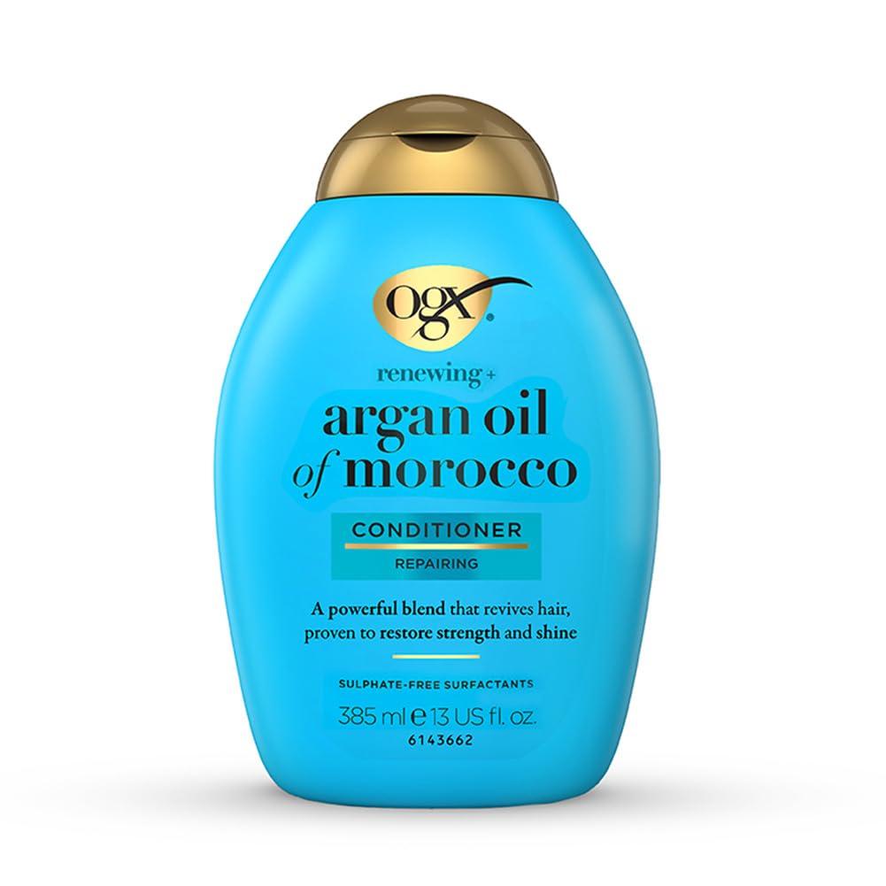 OGX Renewing + Argan Oil Of Morocco Hydrating Hair Conditioner, Cold-Pressed Argan Oil To Help Moisturize, Soften & Strengthen Hair, Paraben-Free Wi