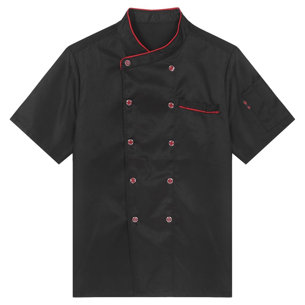 Veste de chef pour homme et femme, uniforme de cuisine pour hôtel, restaurant, haut et chemise
