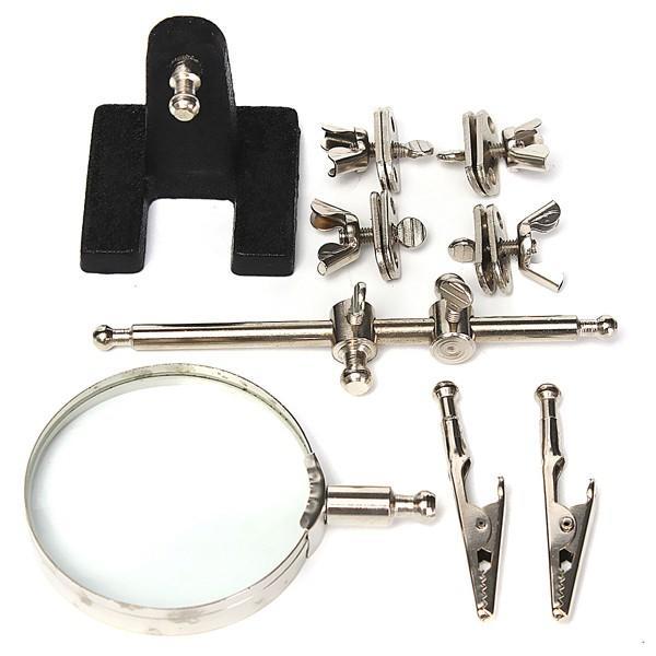 Třetí ruka Držák stojanu na 5x lupu z třetí ruky pro páječku Zvětšovací nástroj Lupa