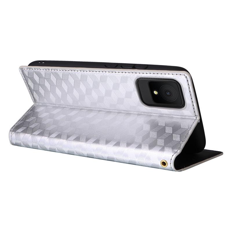 TCL 502 Leather Case: Multifunctional with Card Slot, Magnetic Stand, Protective Shell.