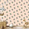 Wallpaper Small Flowers Cream, Beige and Gray for Living Room and Bedroom 50x1000