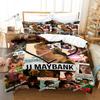JJ Maybank Povlečení Rudy Panko Povlak na peřinu Polyester Král Královna S povlaky na polštáře Sada povlaků Pro domácí dekoraci Americký
