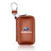 1 Stück Leder Emblem Auto Schlüssel Etui Schlüsselanhänger Reißverschluss Schlüssel Etui Tasche Für Subaru STI BRZ Impreza Forester Legacy Outback Levorg Tribe