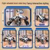 Eight-Wheeled Remote Control Robot Dog Toy with Hand Sensing and Stunt Capabilities for Kids