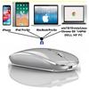 Rechargeable Wireless Bluetooth Mouse for iPad iPad MacBook MacBook and Dell Pro, Air, Mac, Pro, Air, Laptops, Chromebooks, Windows, HP, (Silver)