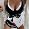 Swimsuit Women's One-piece Meat-covering and Thin Large-size Hot Spring Swimsuit