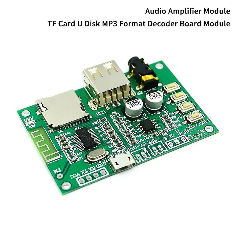 Bluetooth 5.0 Lossless Audio Speaker Amplifier Board Module Tf Card U Disk Mp3 Format Decoder Circuit Board Module Audio Player
