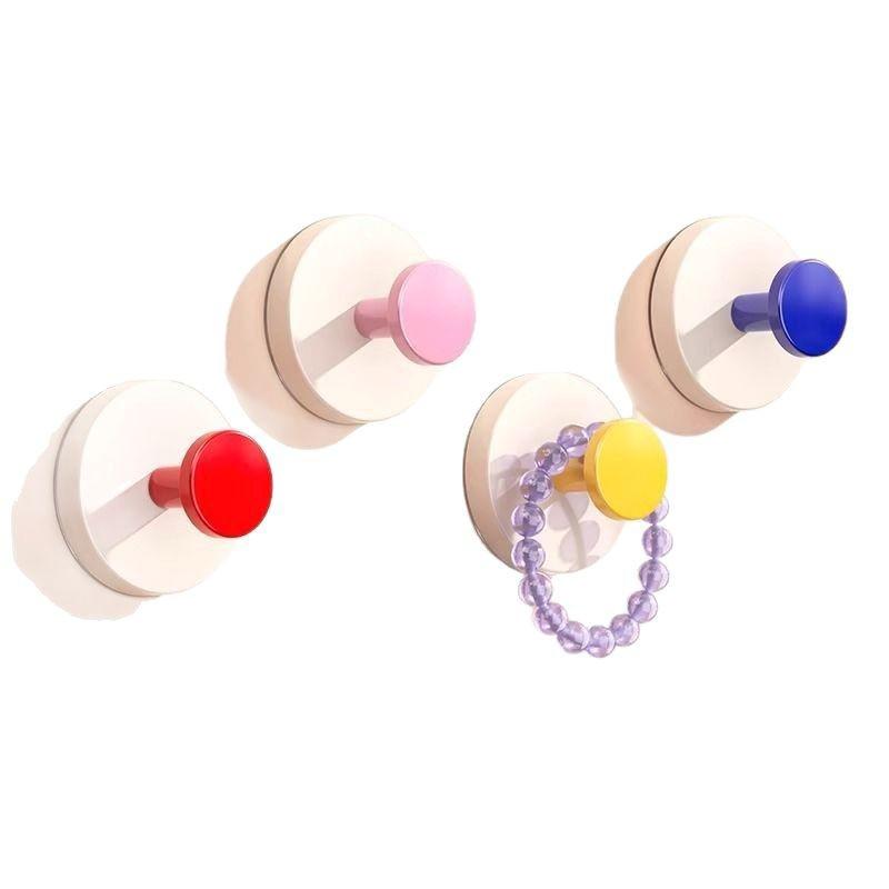 Dopamine Suction Cup Adhesive Hook: No-Drill Key & Hat Organizer, Strong Load-Bearing