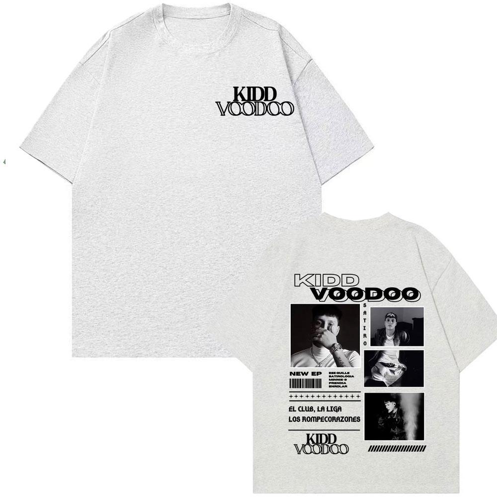 Kidd Voodoo Satiro Album Tour Merch T-shirt Men's Wear Harajuku Hip Hop Punk Summer Fashion Trend Print 100% Pure Cotton Top