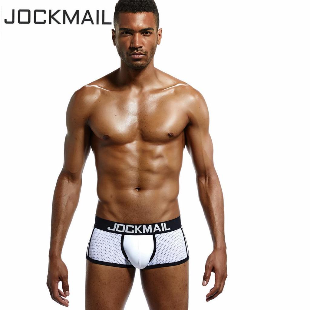 JOCKMAIL Men's Breathable Mesh Boxer Briefs - Erotic Underwear