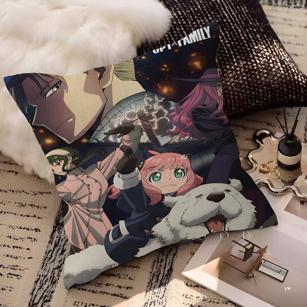 Spy X Family Pillow Anime Pillow Sofa Bed Head Pillow Cover Cushion Cover 45x45 cm Fashion