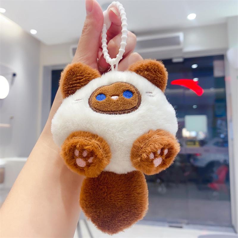 Capybara Plush Keychain - Adorable Cartoon Pendant Toy Gift for Kids
