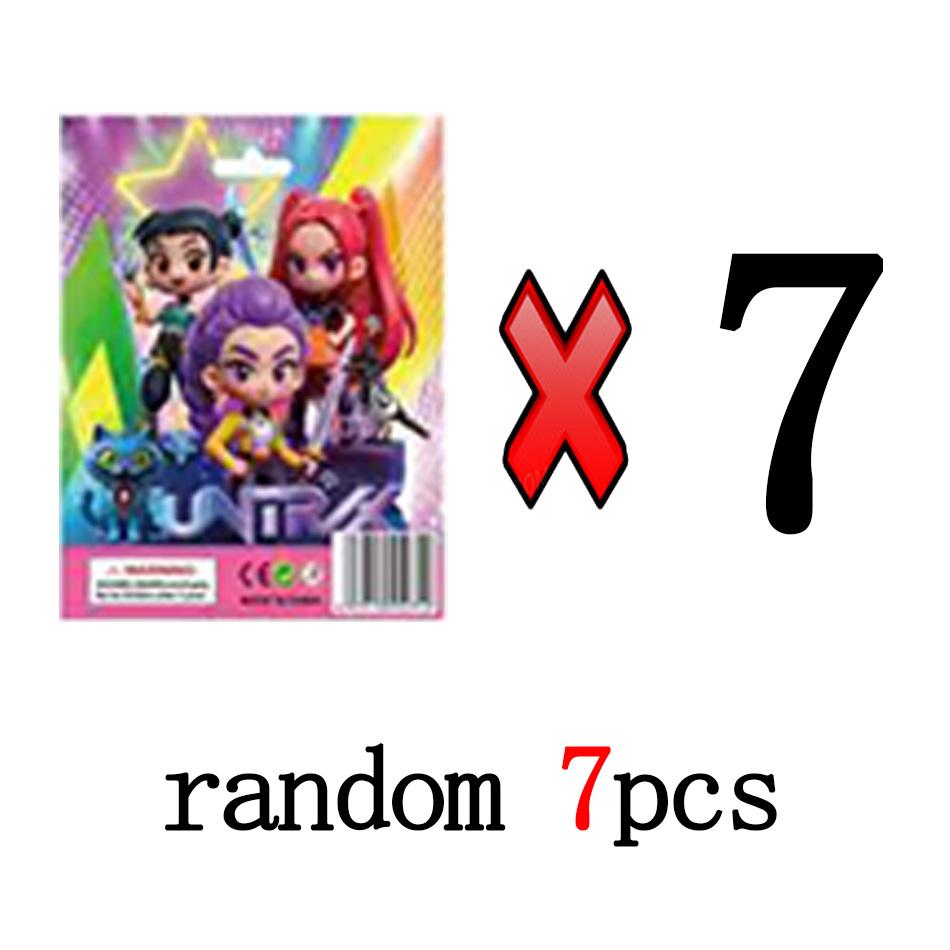 10pcs Kpop Demon Hunters Blind Box Action Figures Set Derpy Tiger Rumi Mira Zoey Sussy Collectible Dolls Figurines for Fans Gift