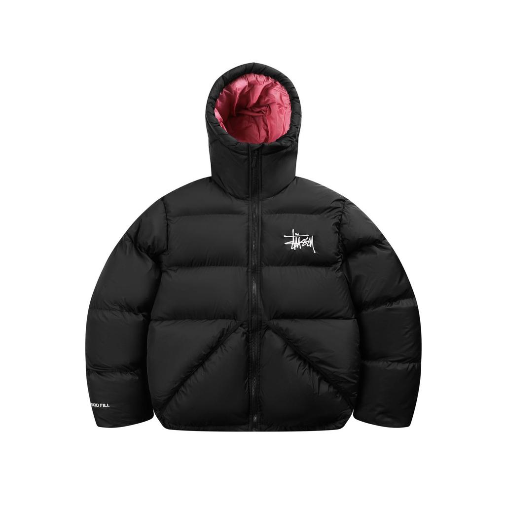 Embroidery stu hooded cotton clothes winter fashion American street loose and versatile couple bread clothes