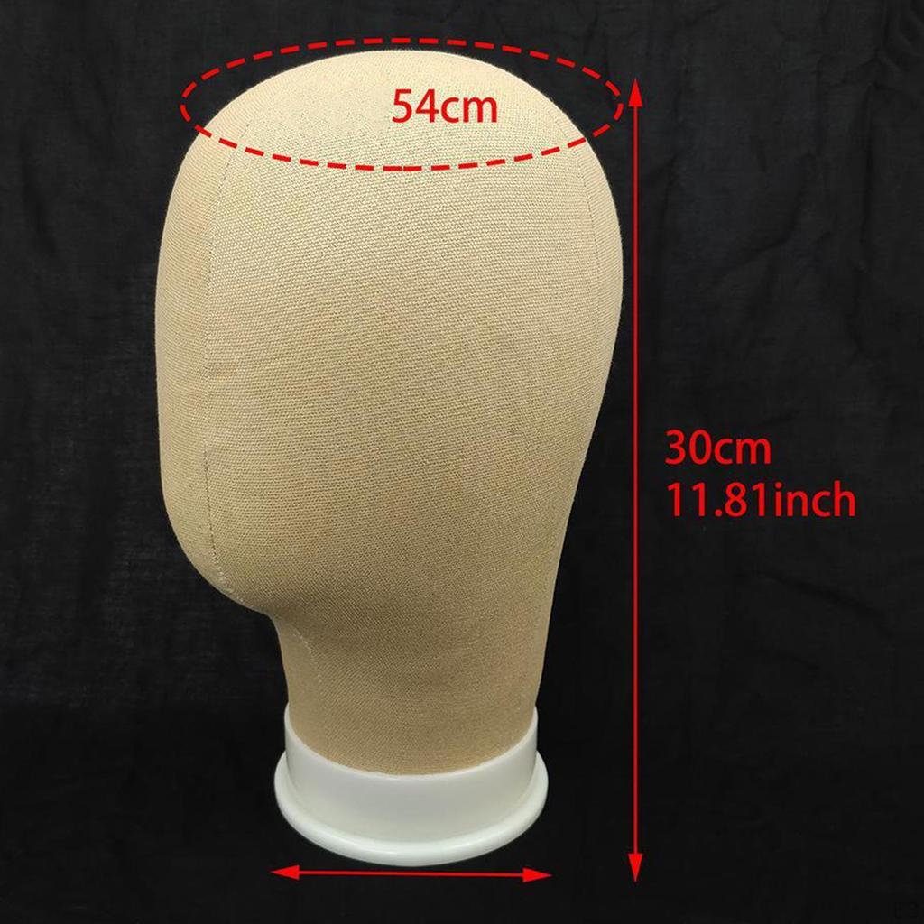 Burlap Block Head Manequin for Making Wig Hats