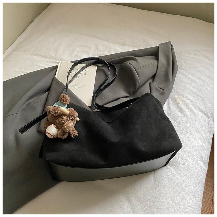 Korean Relaxation Retro Tote Bag Women's New Large-capacity Shoulder Bag Casual Fashion Commuter Bag