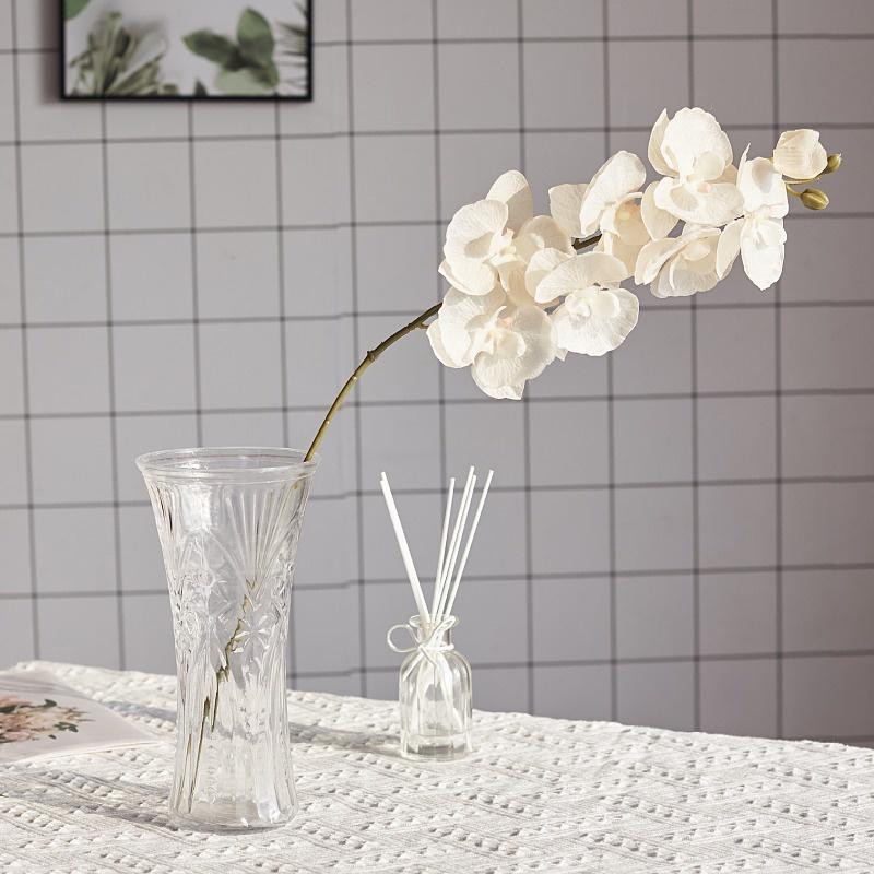 8Heads Butterfly Orchid Artificial Flower Non-woven Fabric Imitation Flower European Style Phalaenopsis Table Flower Hom