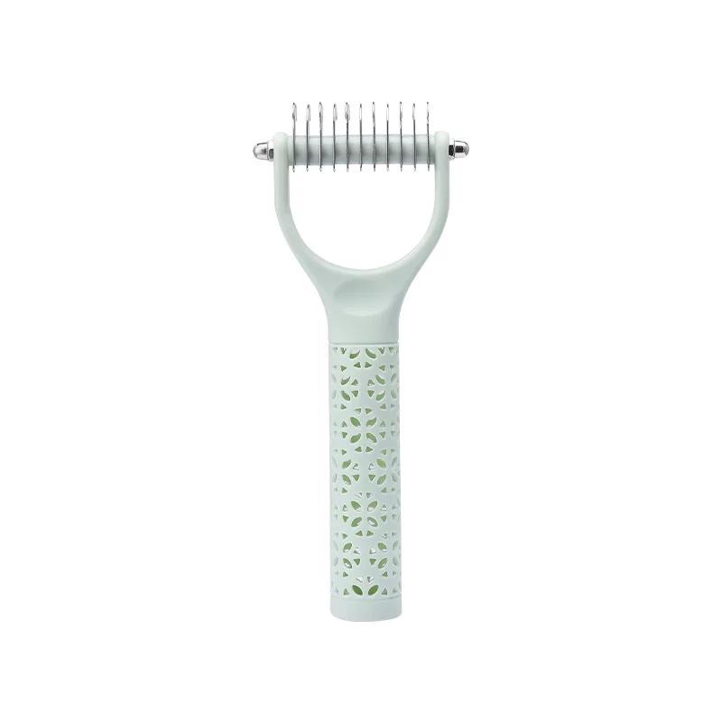 Pet Hair Removal Comb Cat Dog Brush Pet Hair Grooming Tool Hair Shedding Combs Pet Fur Trimming Dematting Deshedding Brush