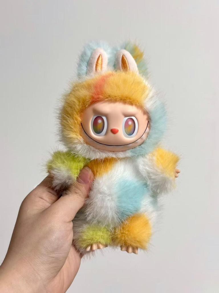 New V5.0 Labubu 5th Generation Blind Box Plush Toy Keychain Bag Accessories Car Air Conditioner Decoration Trendy Figurine Gift Girls'Collectible Item