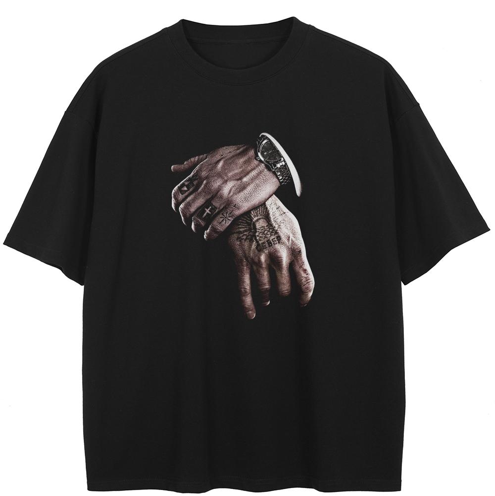 Streetwear Funny Graphic Tričko Bavlněné Černé Tričko Unisex Top Trička Tričko Léto Tričko Krátký Rukáv