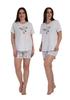 Women's Vienetta Cotton Short Sleeve Pajama Shorts 2XL 44 Plus Size