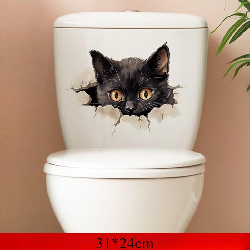 

Туалетні наклейки - Веселі самоклеючі настінні наклейки, ідеальні для декору ванної кімнати та подарунків, Декор для ванної кімнати 1PC