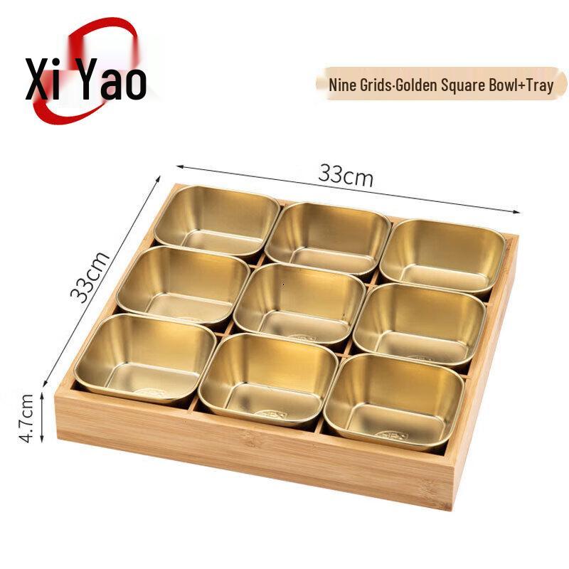 Multi-Compartment Hotpot Prep Tray with 304 Stainless Steel Inserts
