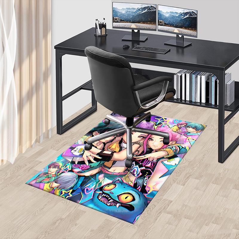 Fantasy Friends Unite Carpet For Playroom Bedroom Living Room Sofa Home Decorkids Game Area Rug Nonslip Floor Mat