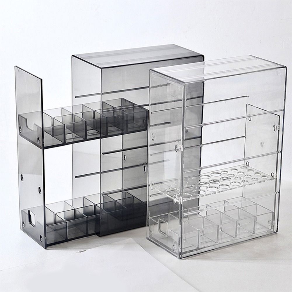 Dustproof Lipstick Display Rack Large Capacity Dresser Organizer Jewelry Storage Box  Desktop