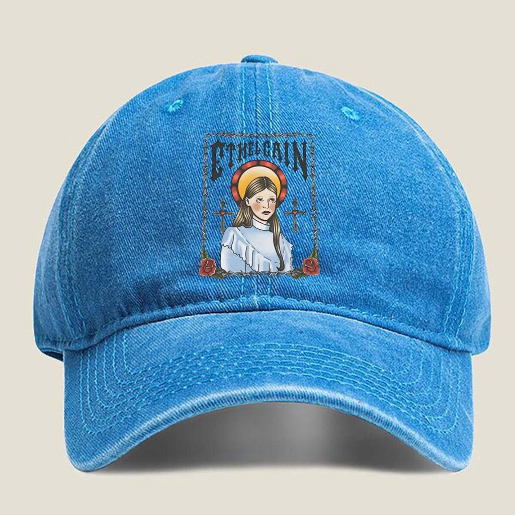 Ethel Cain Portrait Fashion Washed Baseball Cap Hat Outdoor Activities