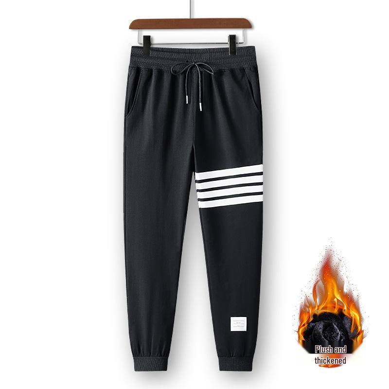 Men's Tide Brand Four-Stripe Casual Jogger Sweatpants - Trendy, Versatile Cotton for Spring and Autumn