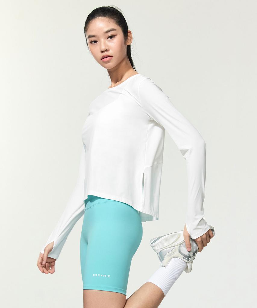 XEXYMIX Cooling Tricot Boat Neck Long Sleeve Back Ivory Xfk2Tl1002