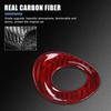 Red Real Carbon Fiber Differential Button Trim For Nissan 370Z/400Z Z34 2009-20